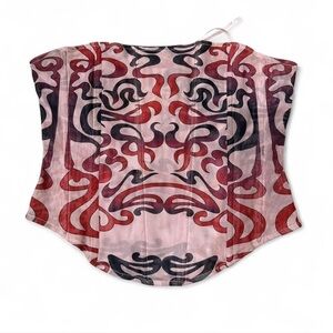 miaou x urban outfitters strapless corset top